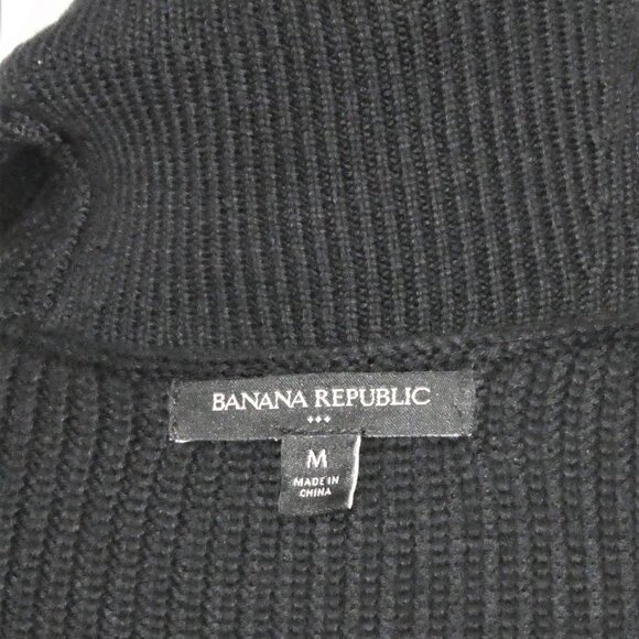 Banana Republic Black Cowl Neck Tunic Sweater Vest Size M - Picture 8 of 9
